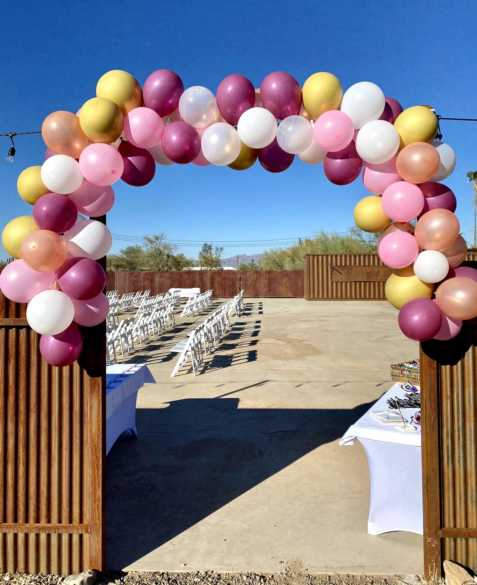 Balloon arch celebration