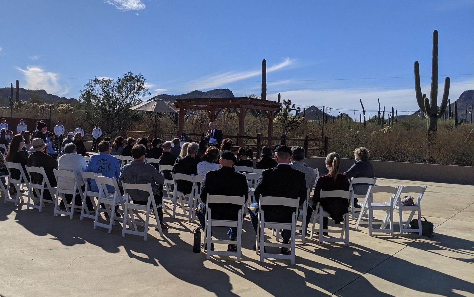 Military funeral ceremony